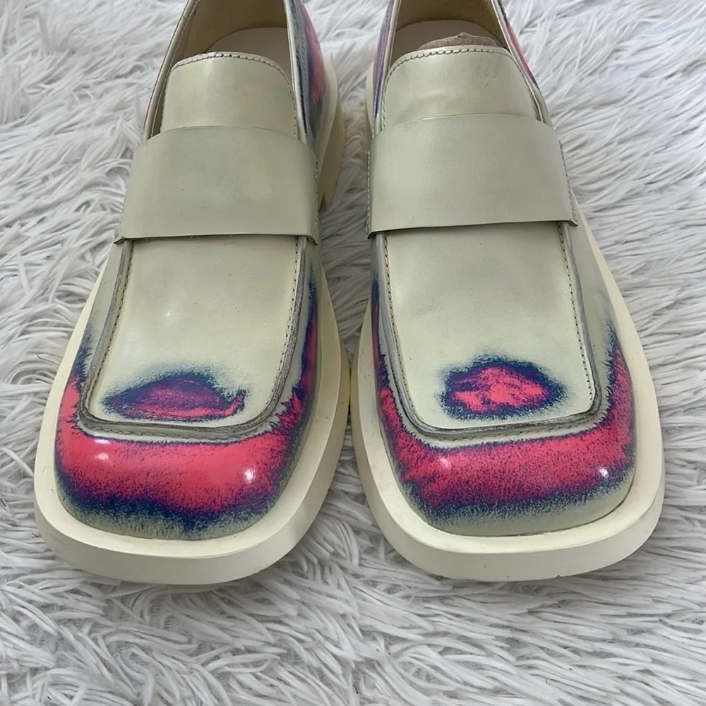 Camper MIL 1978 Men’s loafers Smudge fax Mattress crayon multicolor size 10 - Picture 8 of 11